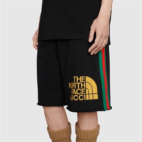 tnf x gucci shorts|gucci north face icon.